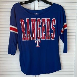 Texas Rangers 3/4 sleeve shirt